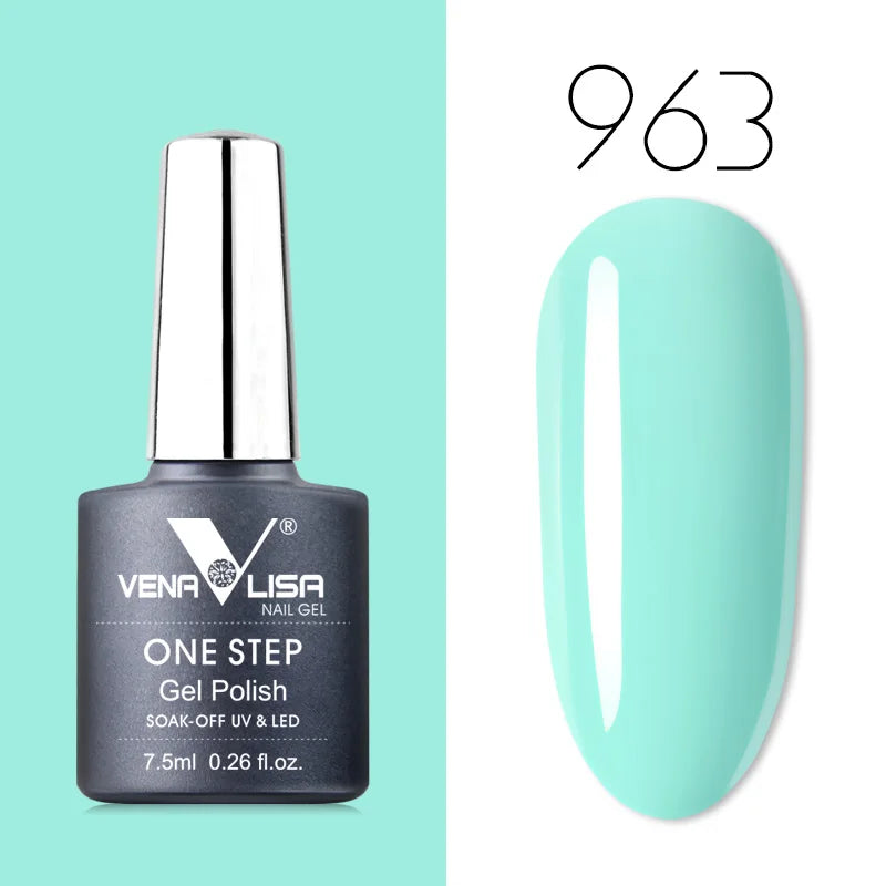 VENALISA 3-in-1 UV Gel Polish One-Step Gel Lacquer Organic Soak off Nail Art Varnish for LED/UV Light New Arrival Nail Salon Blushimmer