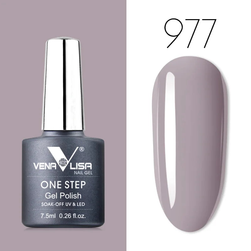 VENALISA 3-in-1 UV Gel Polish One-Step Gel Lacquer Organic Soak off Nail Art Varnish for LED/UV Light New Arrival Nail Salon Blushimmer