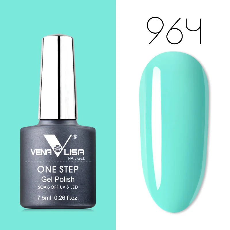 VENALISA 3-in-1 UV Gel Polish One-Step Gel Lacquer Organic Soak off Nail Art Varnish for LED/UV Light New Arrival Nail Salon Blushimmer