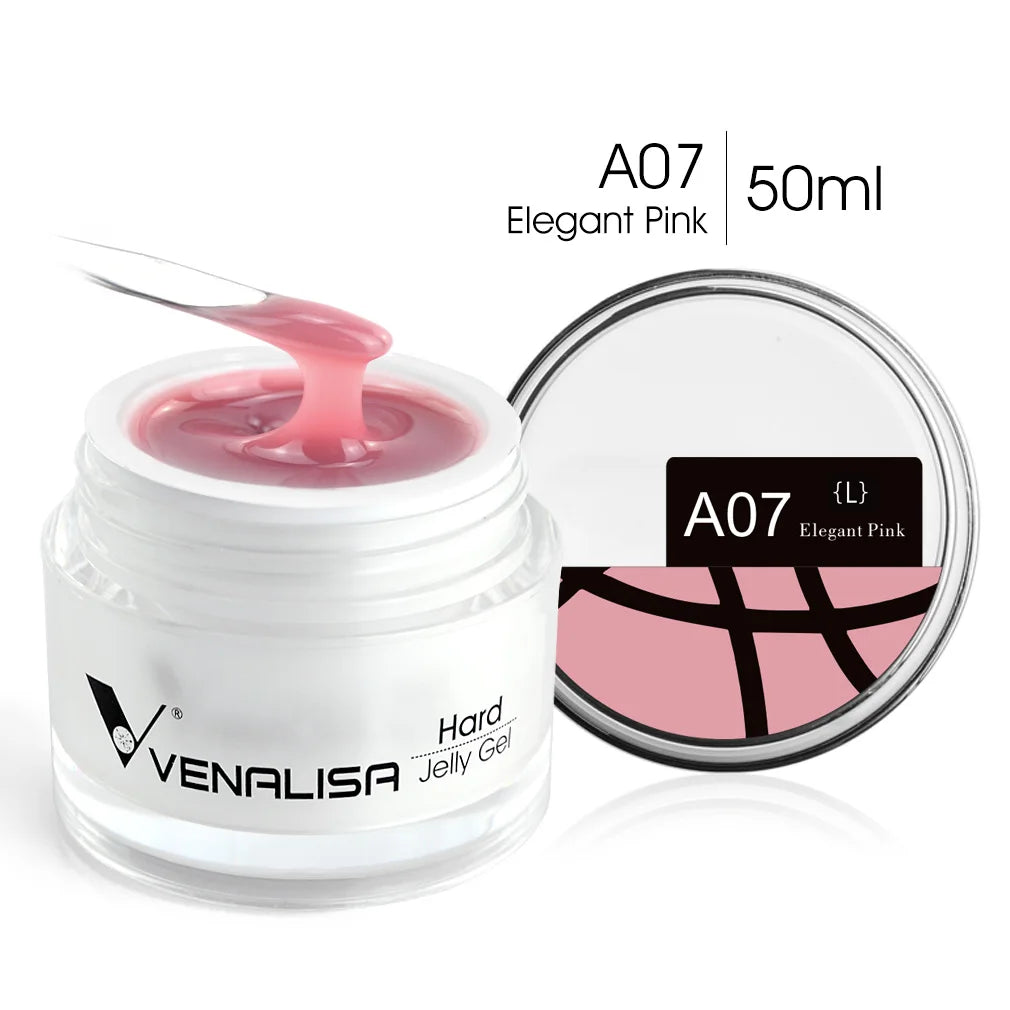 50ml TPO Free Jelly Nail Extension Gel Nail Builder French Nail Gum Venalisa Clear Natural Color Soak Off UV Construction Gel Blushimmer