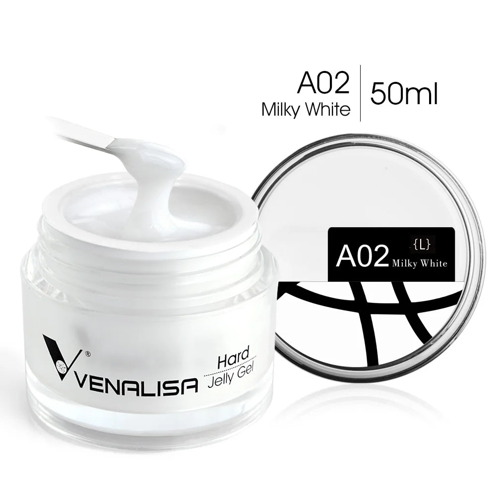 50ml TPO Free Jelly Nail Extension Gel Nail Builder French Nail Gum Venalisa Clear Natural Color Soak Off UV Construction Gel Blushimmer