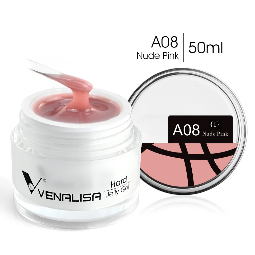 50ml TPO Free Jelly Nail Extension Gel Nail Builder French Nail Gum Venalisa Clear Natural Color Soak Off UV Construction Gel Blushimmer