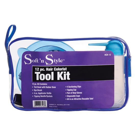 Soft 'n Style Hair Colorist Tool Kit - 12 pc Beauty Supply 123 Outlet