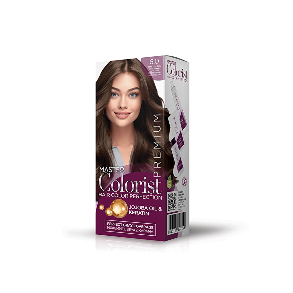 Master Colorist Premium Permanent Hair Dye - with Jojoba Oil & Keratin Mask Beauty Care Bag