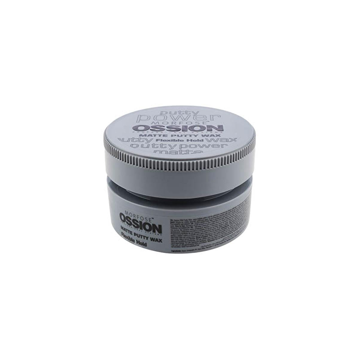 Morfose Ossion Matte Finish Hair Putty Wax for Men and Women - 3.38 fl oz, Water-Based, Flexible Hold Beauty Care Bag