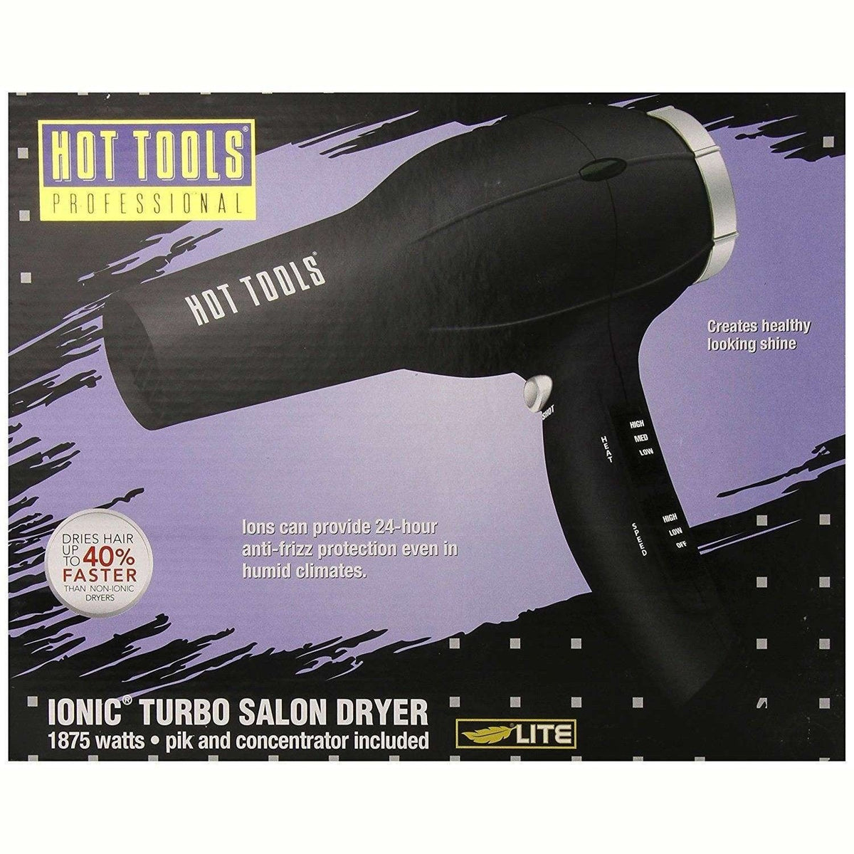 Hot Tools Ionic Anti-Static Professional Dryer Black 1875W My Beauty Site Pro