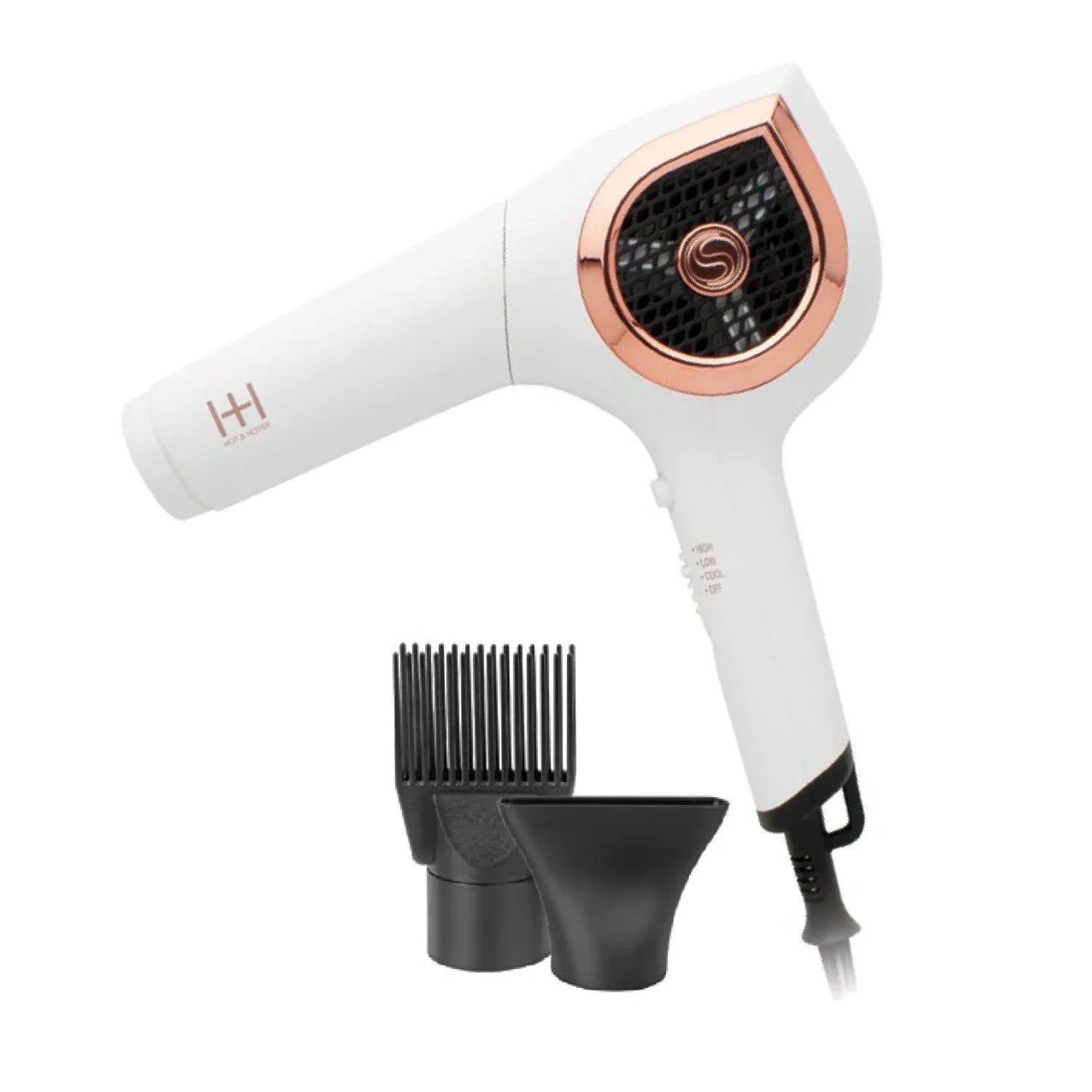 Hot & Hotter Ceramic Ionic Turbo 3000 Hair Dryer, 1 Count, White Annie International, Inc.