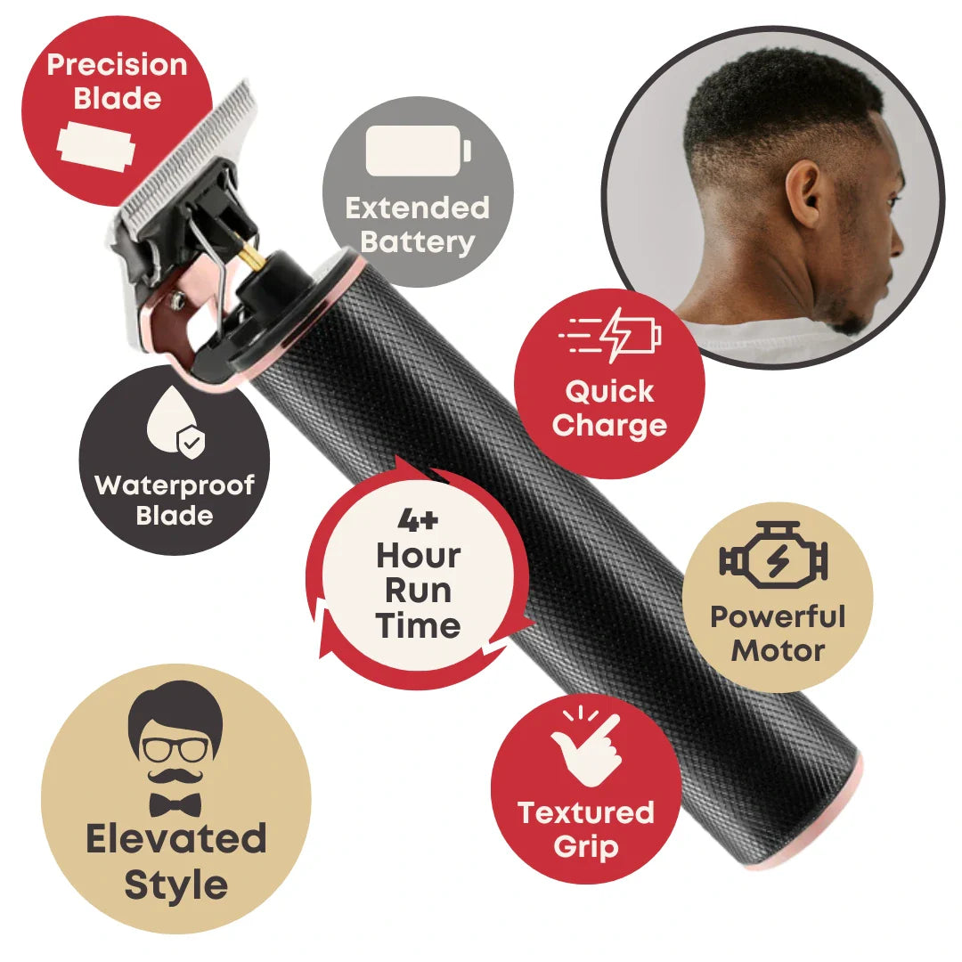 Hot & Hotter Cordless Lithium-Ion Hair Trimmer, 1 Count, Black Annie International, Inc.