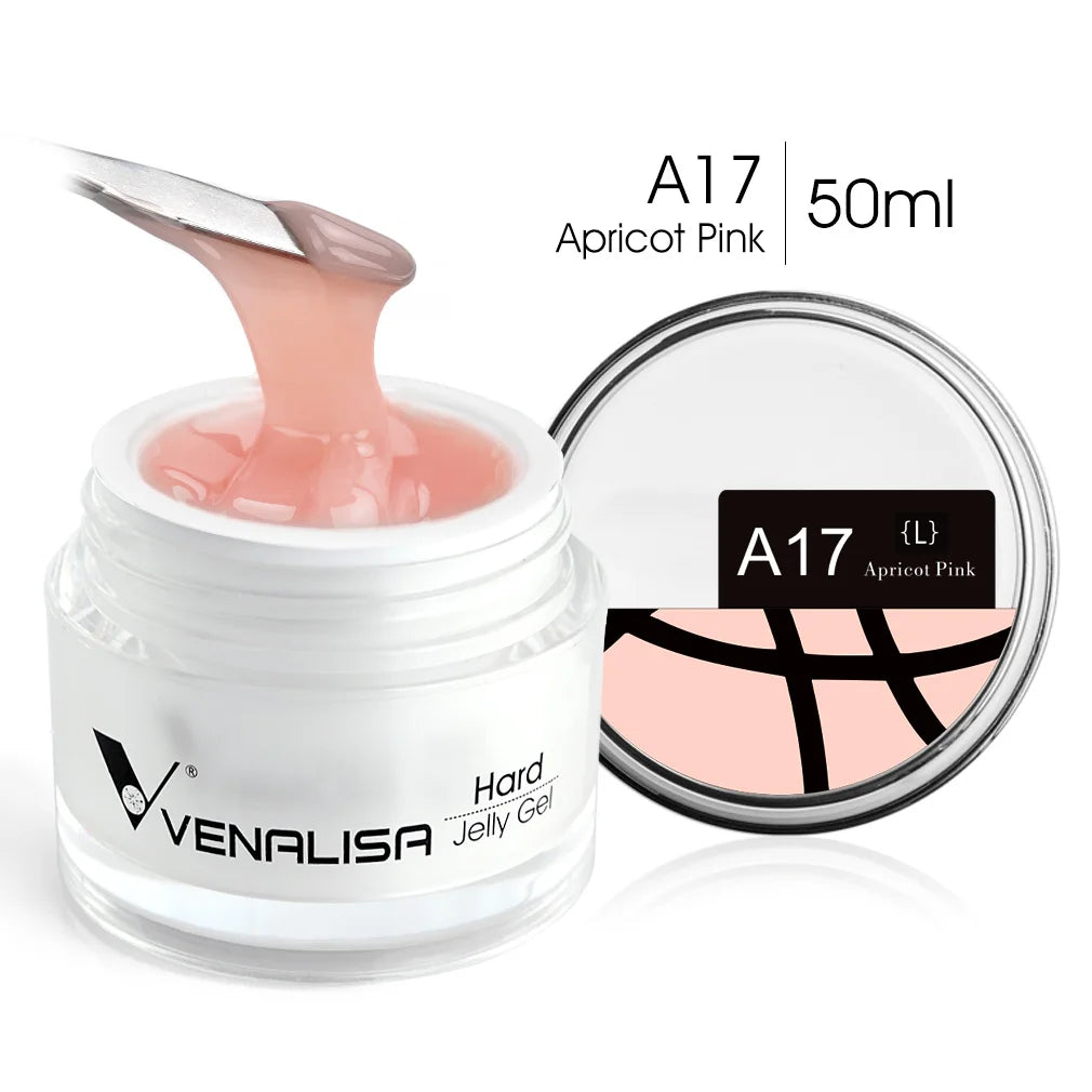 50ml TPO Free Jelly Nail Extension Gel Nail Builder French Nail Gum Venalisa Clear Natural Color Soak Off UV Construction Gel Blushimmer