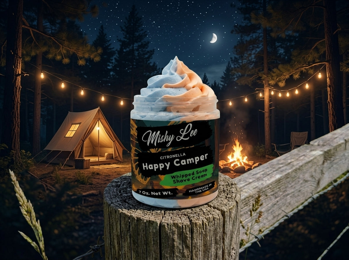 Happy Camper Whipped Soap and Shave Cream Mishy Lee Boutique