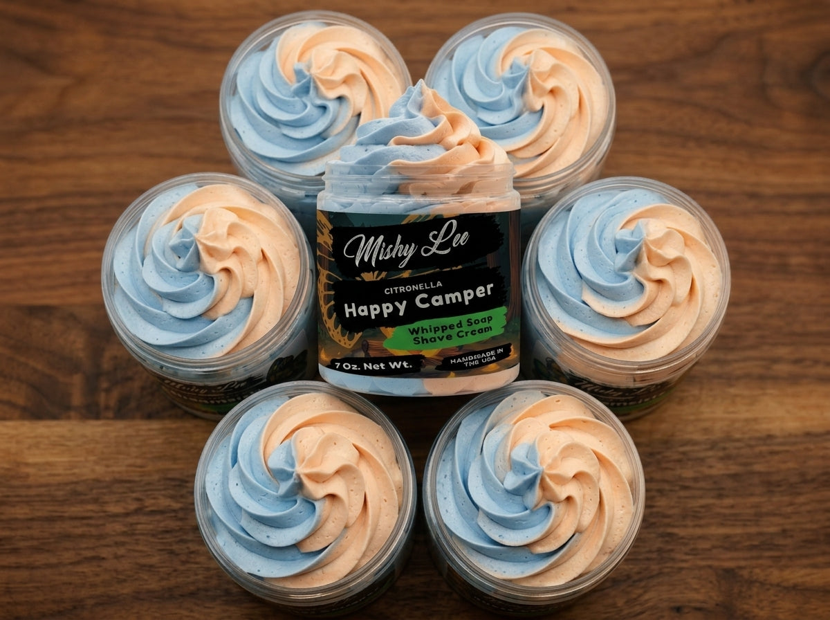 Happy Camper Whipped Soap and Shave Cream Mishy Lee Boutique