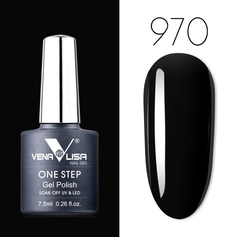 VENALISA 3-in-1 UV Gel Polish One-Step Gel Lacquer Organic Soak off Nail Art Varnish for LED/UV Light New Arrival Nail Salon Blushimmer