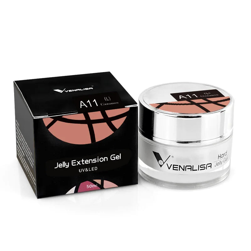 50ml TPO Free Jelly Nail Extension Gel Nail Builder French Nail Gum Venalisa Clear Natural Color Soak Off UV Construction Gel Blushimmer