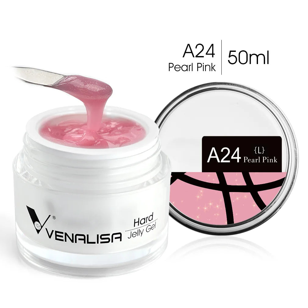 50ml TPO Free Jelly Nail Extension Gel Nail Builder French Nail Gum Venalisa Clear Natural Color Soak Off UV Construction Gel Blushimmer