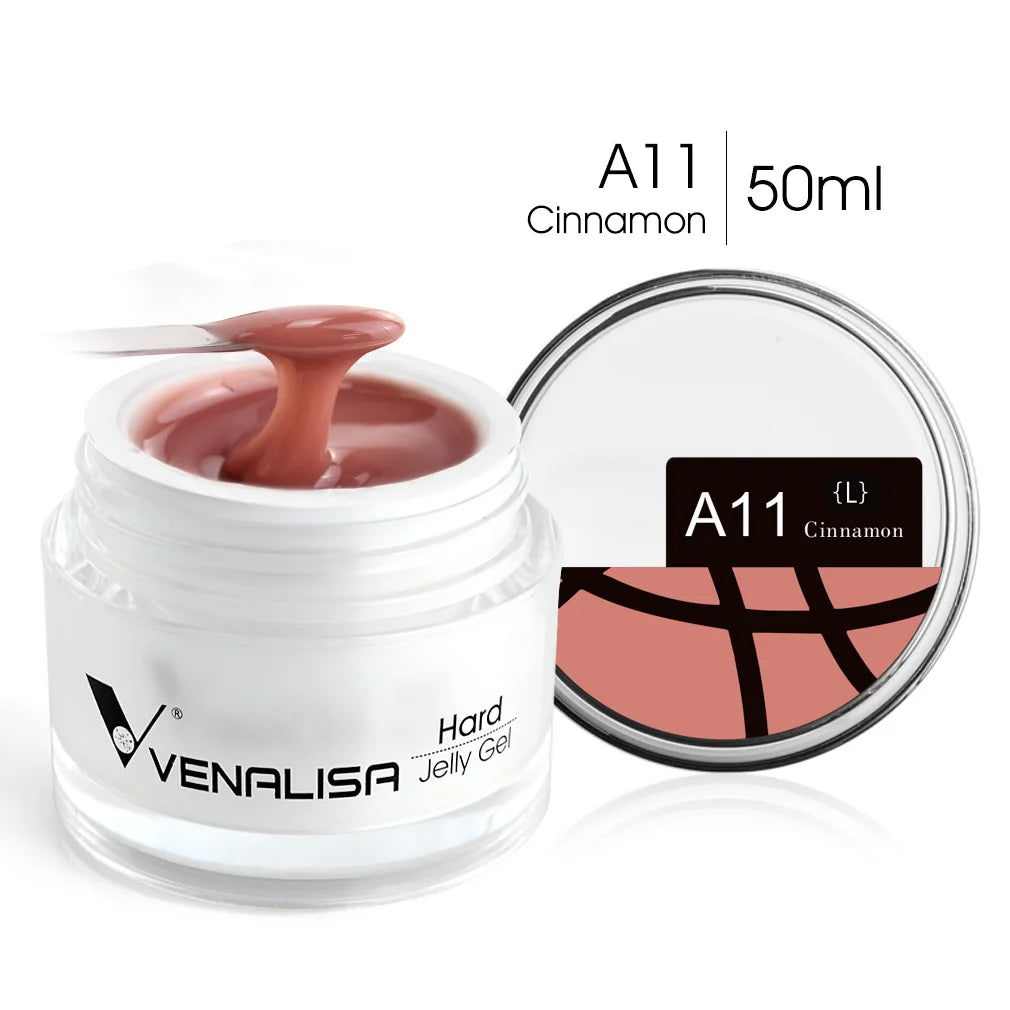 50ml TPO Free Jelly Nail Extension Gel Nail Builder French Nail Gum Venalisa Clear Natural Color Soak Off UV Construction Gel Blushimmer