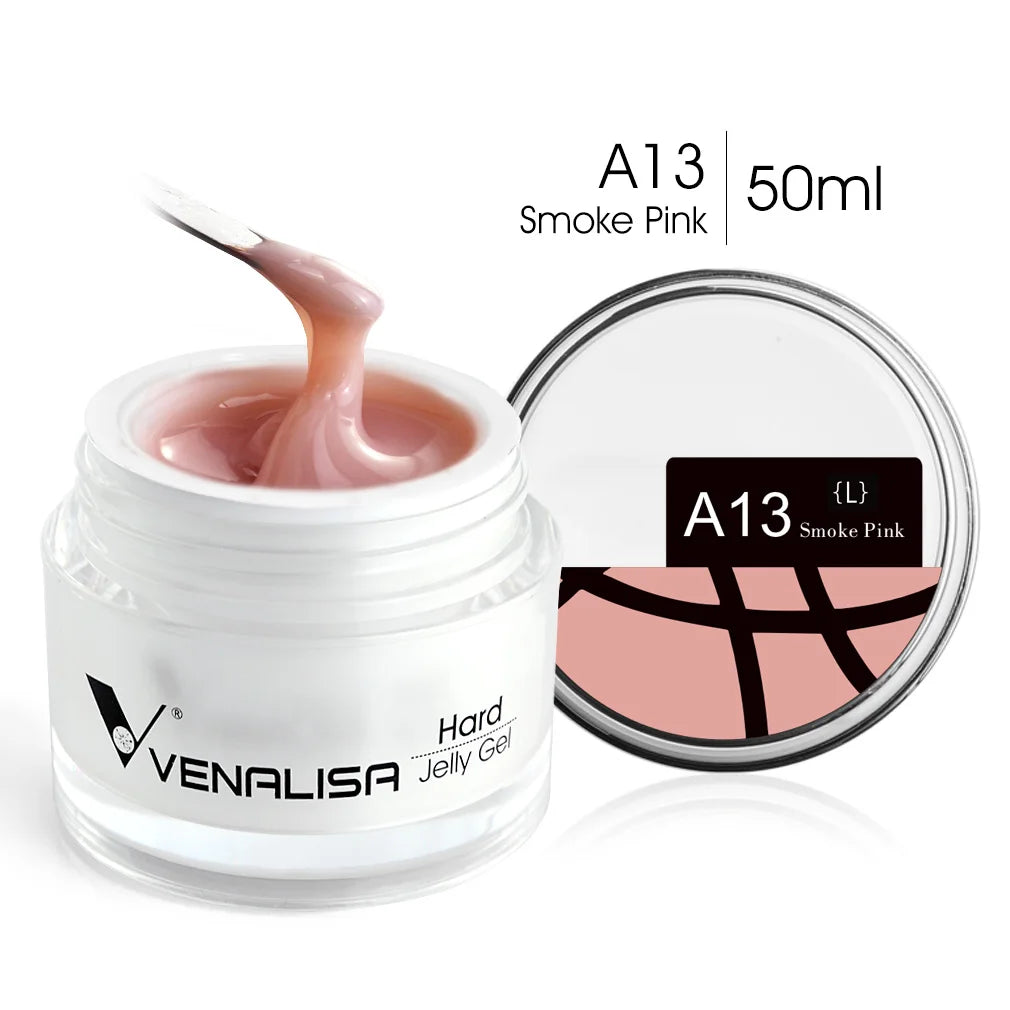 50ml TPO Free Jelly Nail Extension Gel Nail Builder French Nail Gum Venalisa Clear Natural Color Soak Off UV Construction Gel Blushimmer