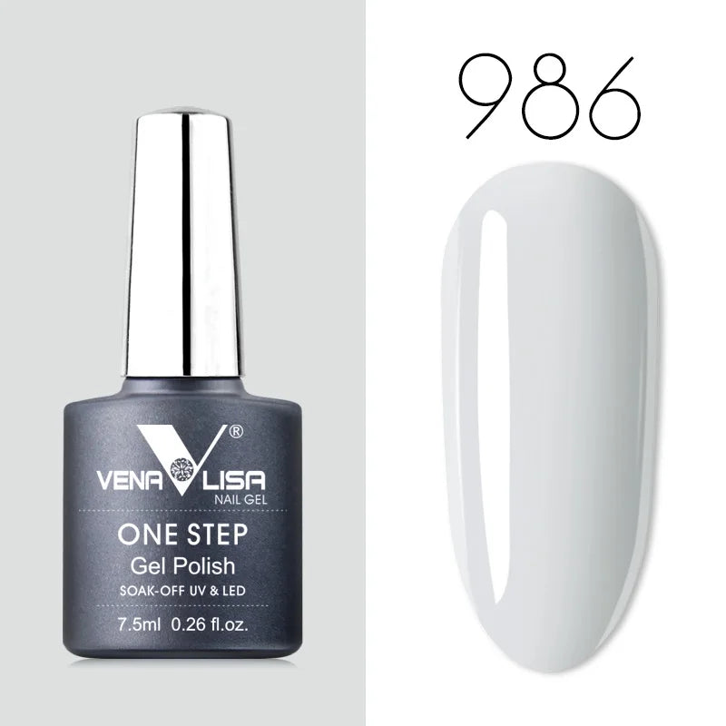 VENALISA 3-in-1 UV Gel Polish One-Step Gel Lacquer Organic Soak off Nail Art Varnish for LED/UV Light New Arrival Nail Salon Blushimmer