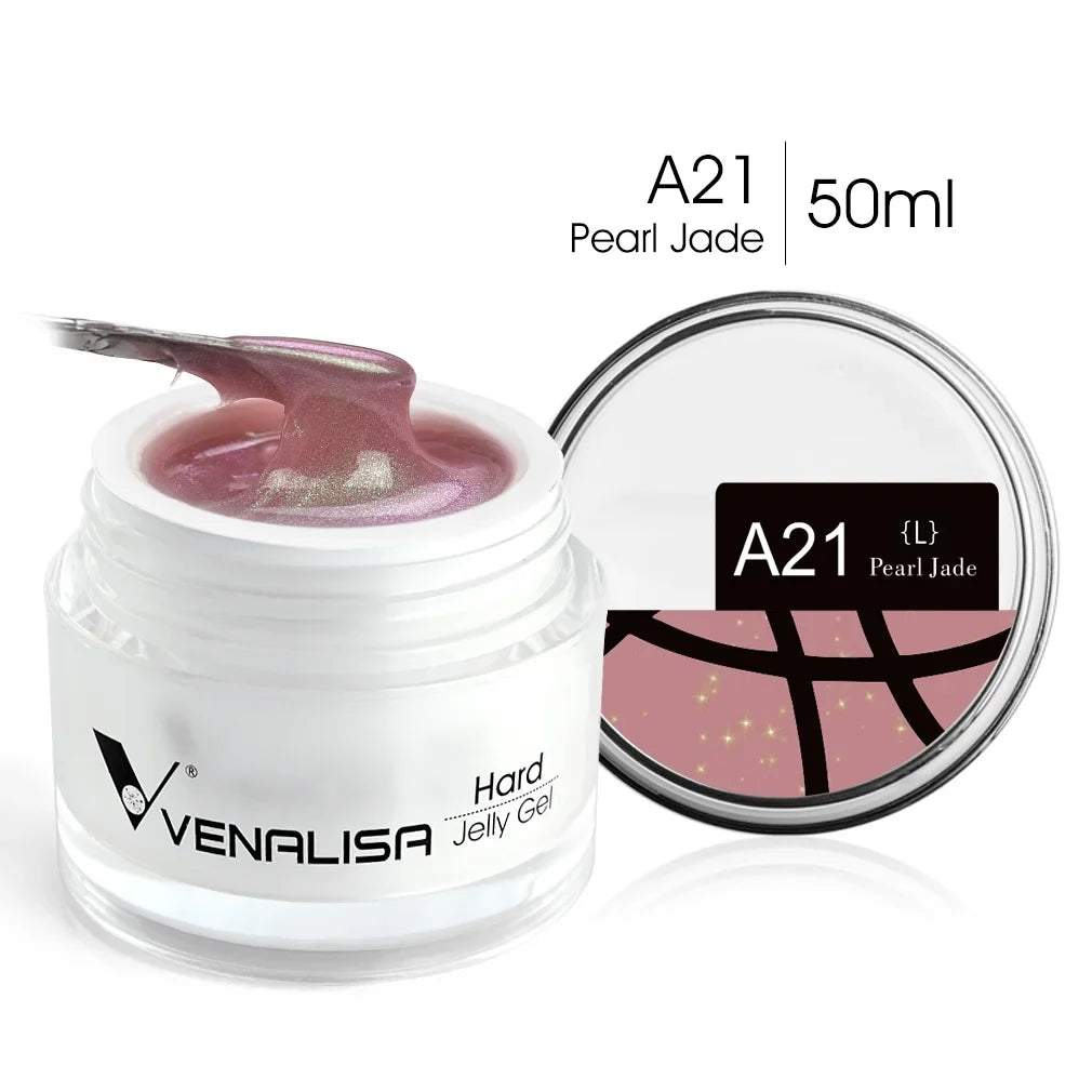 50ml TPO Free Jelly Nail Extension Gel Nail Builder French Nail Gum Venalisa Clear Natural Color Soak Off UV Construction Gel Blushimmer