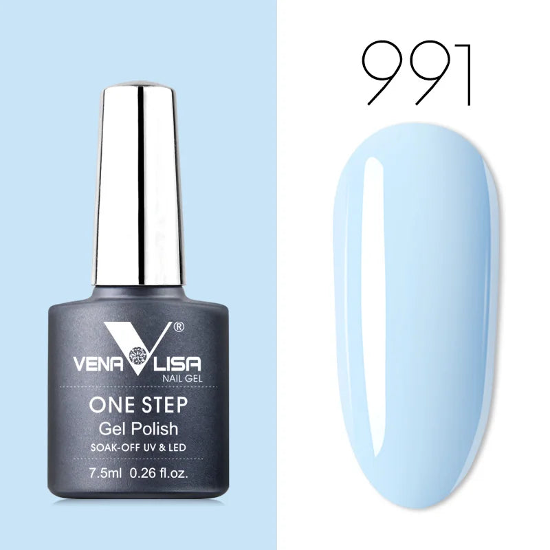 VENALISA 3-in-1 UV Gel Polish One-Step Gel Lacquer Organic Soak off Nail Art Varnish for LED/UV Light New Arrival Nail Salon Blushimmer