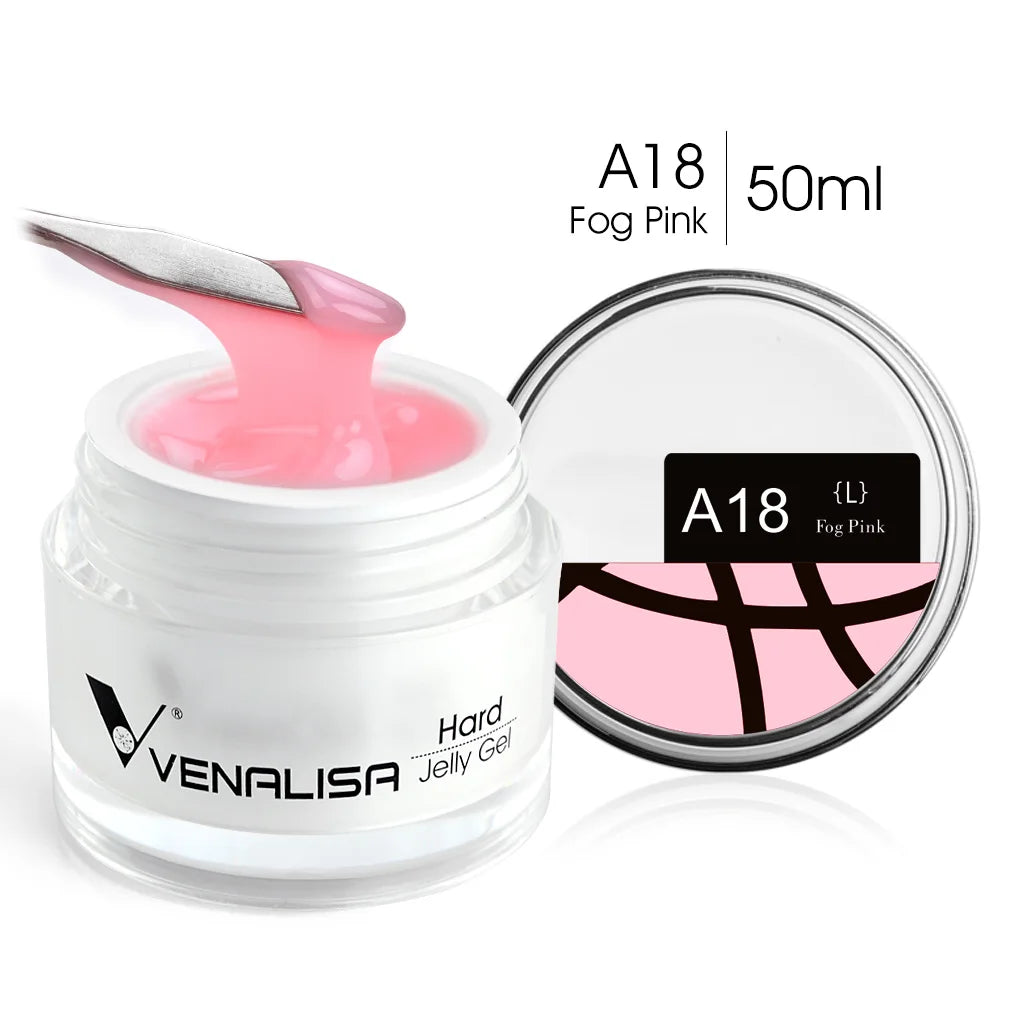 50ml TPO Free Jelly Nail Extension Gel Nail Builder French Nail Gum Venalisa Clear Natural Color Soak Off UV Construction Gel Blushimmer