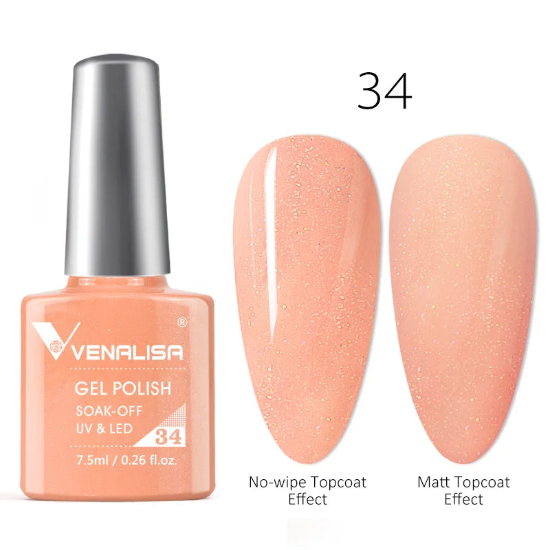 Luxury Color Nail Gel Venalisa Gel Nail Polish Lacquer Soak Off UV LED Long Lasting Nail Gel Varnish Good Price Super Gel Polish Blushimmer