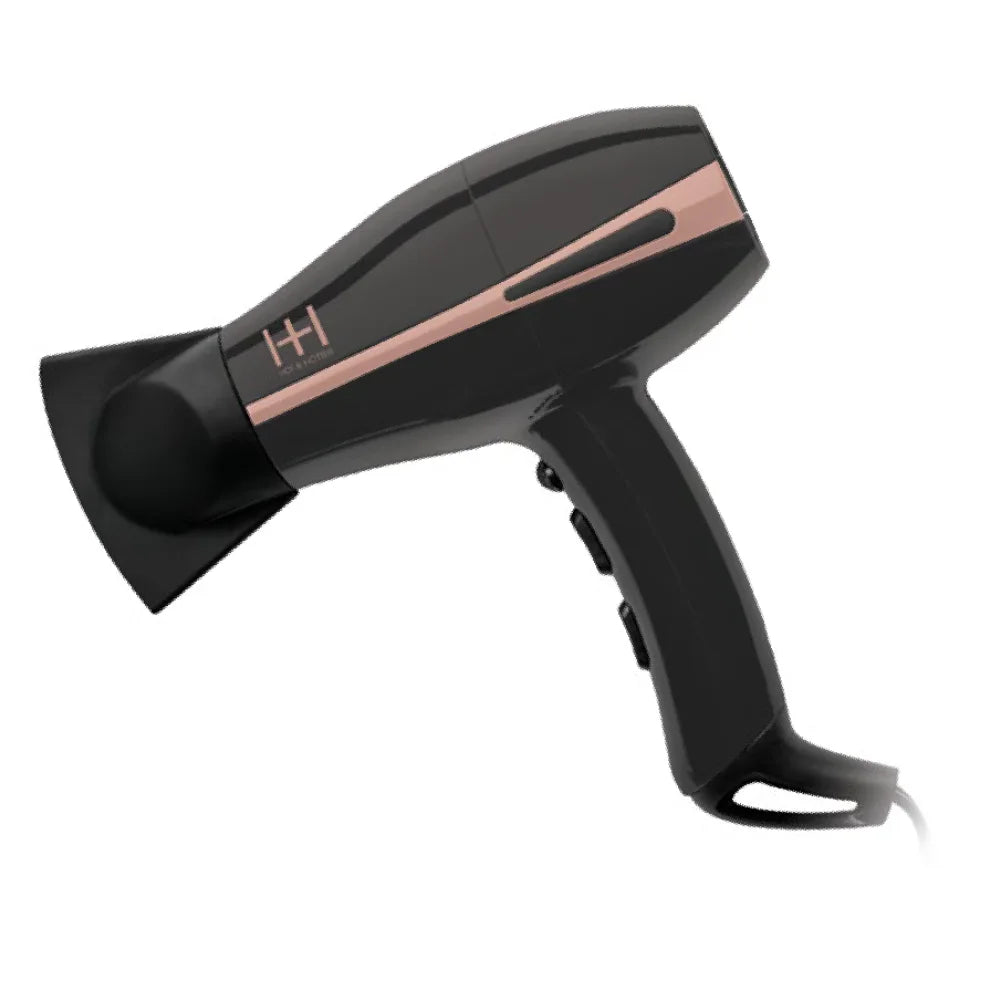 Hot & Hotter 1875 Watt Ceramic Ionic Dual Turbo AC Hair Dryer, 1 Count, Black Annie International, Inc.