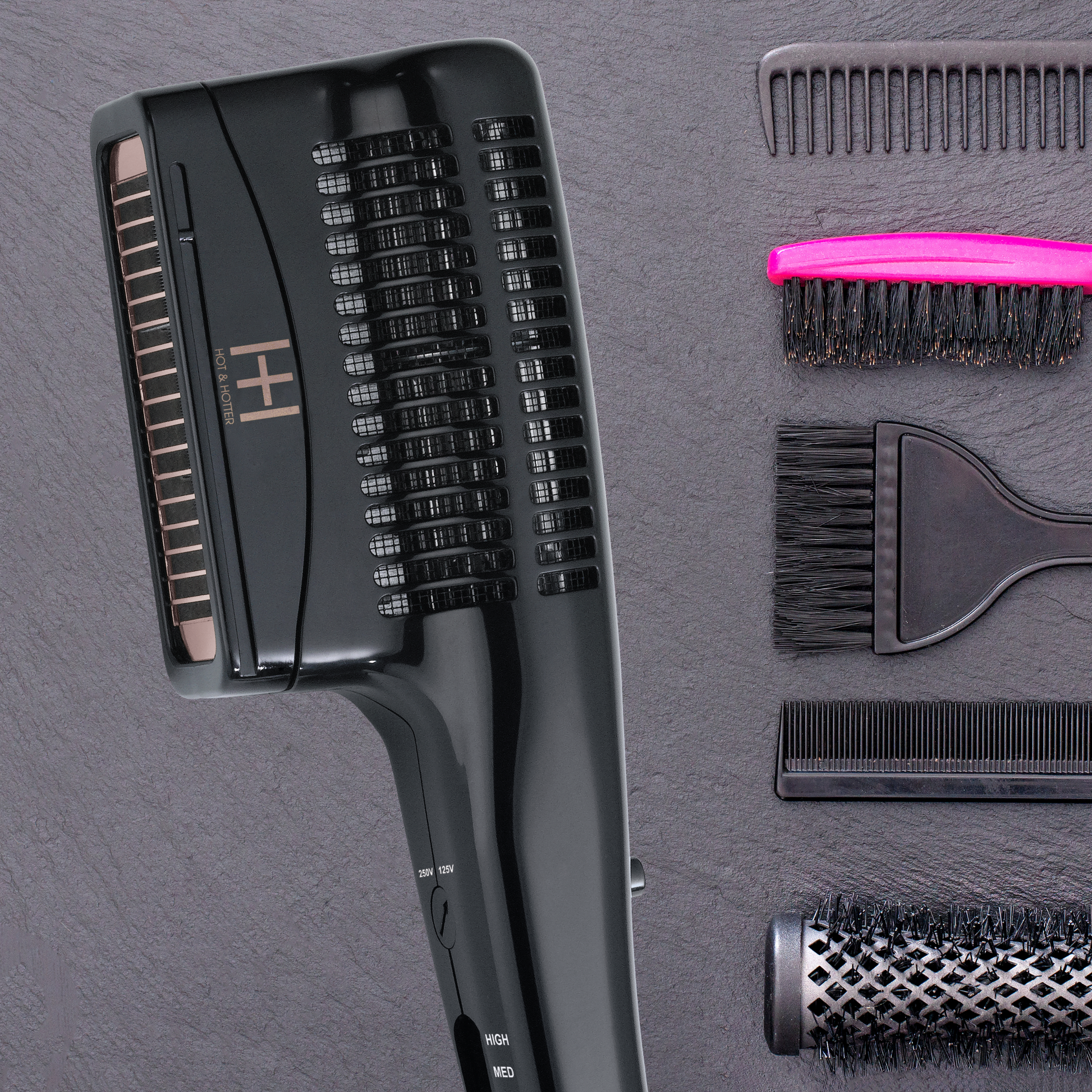 Hot & Hotter Ceramic Pro Turbo Hair Styler Dryer, 1 Count, Black Annie International, Inc.
