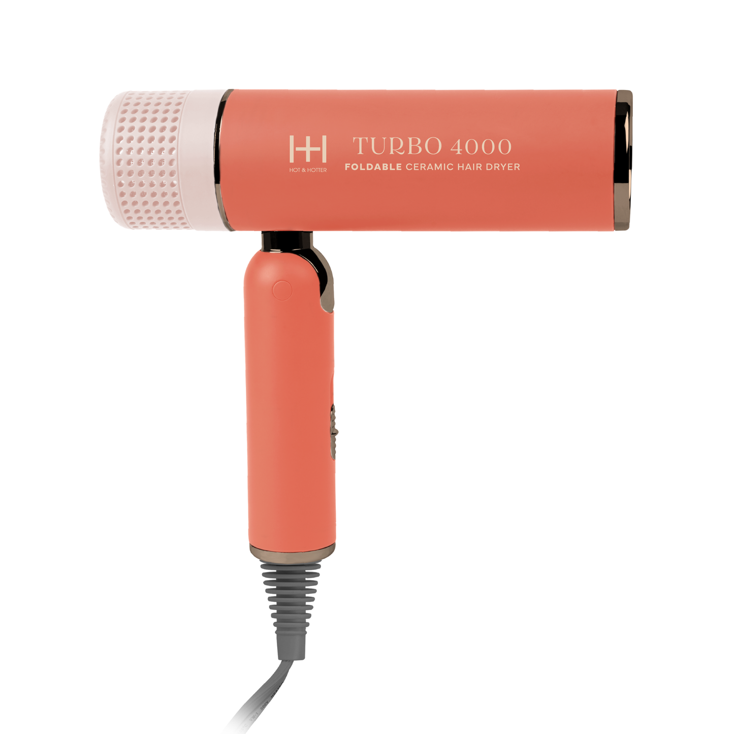 Hot & Hotter Ceramic Turbo 4000 Foldable Hair Dryer, 1 Count, Orange Annie International, Inc.