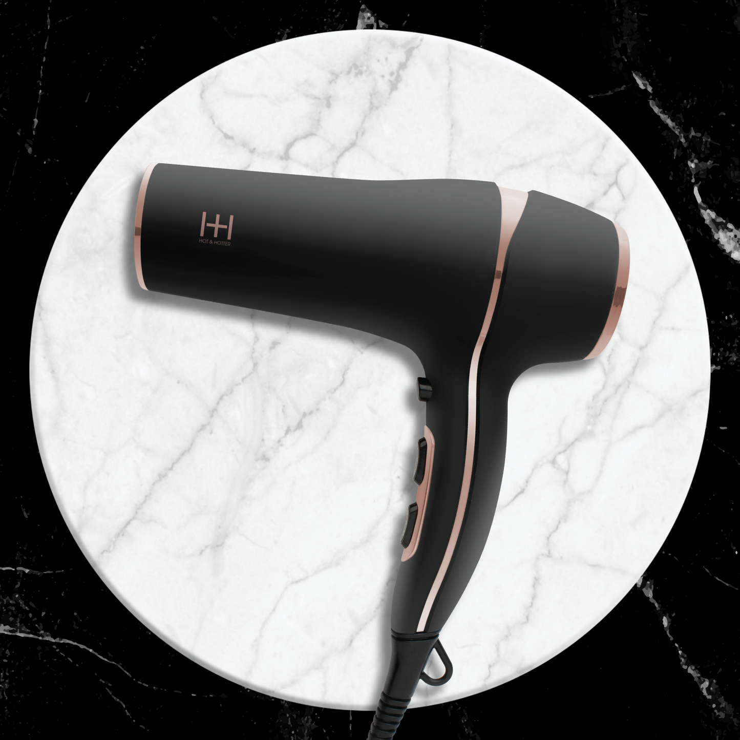 Hot & Hotter Titanium Turbo 3000 Hair Dryer, 1 Count, Black Annie International, Inc.