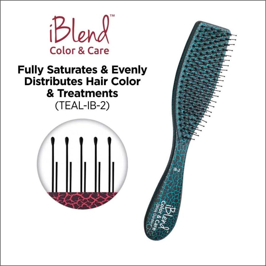 Olivia Garden iBlend Color & Care Hair Brush IB-2 (green) The Beauty Box