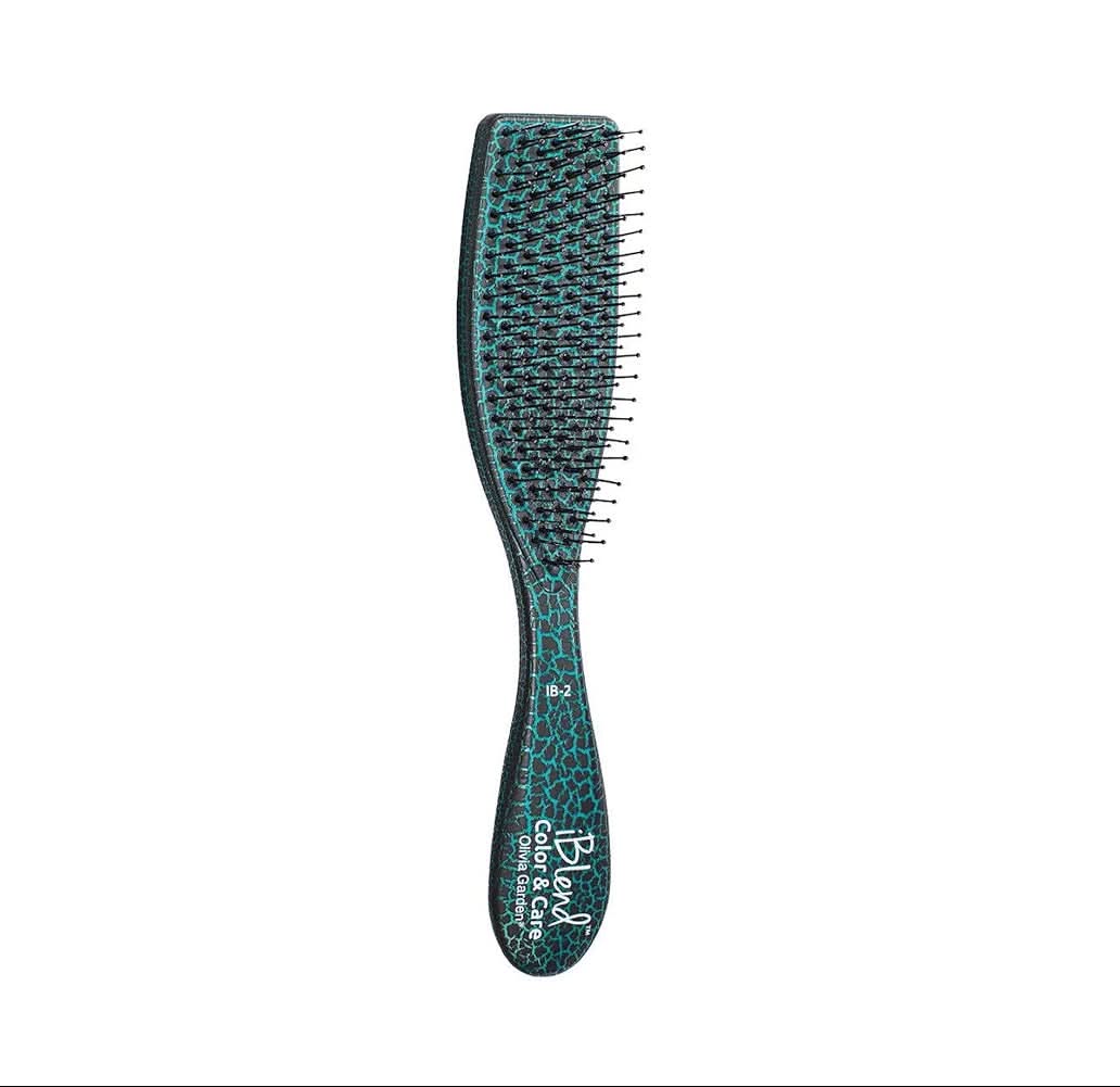 Olivia Garden iBlend Color & Care Hair Brush IB-2 (green) The Beauty Box