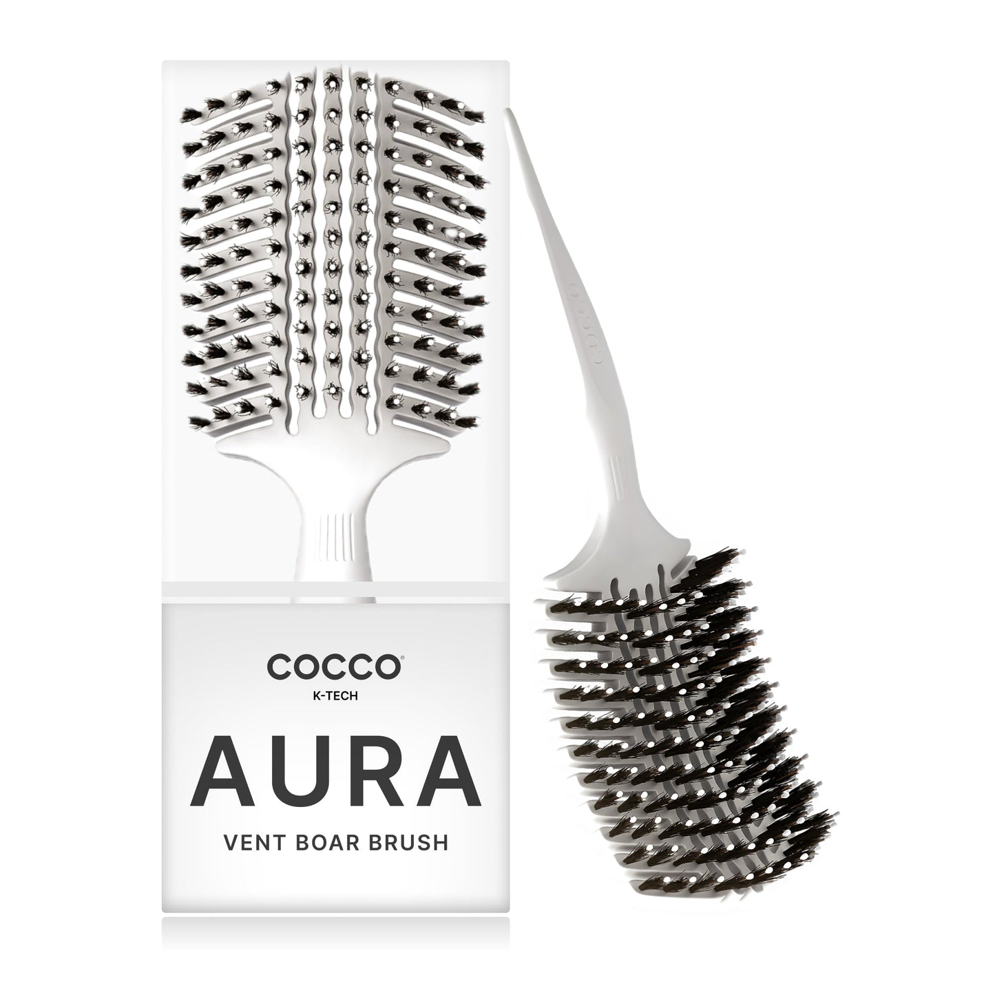 COCCO® Aura Vent Boar Brush (White) Cocco Hair Professional