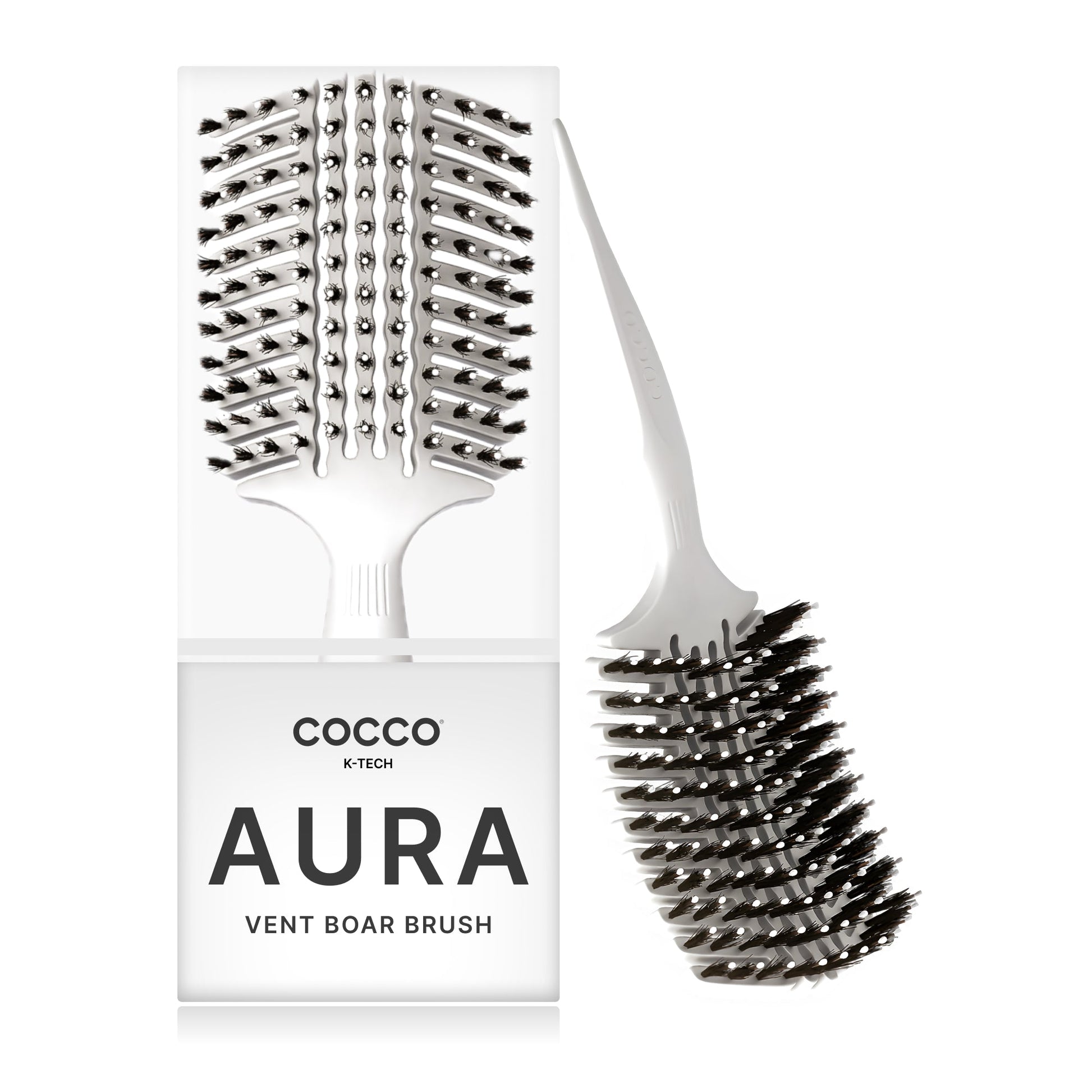COCCO® Aura Vent Boar Brush (White) Cocco Hair Professional