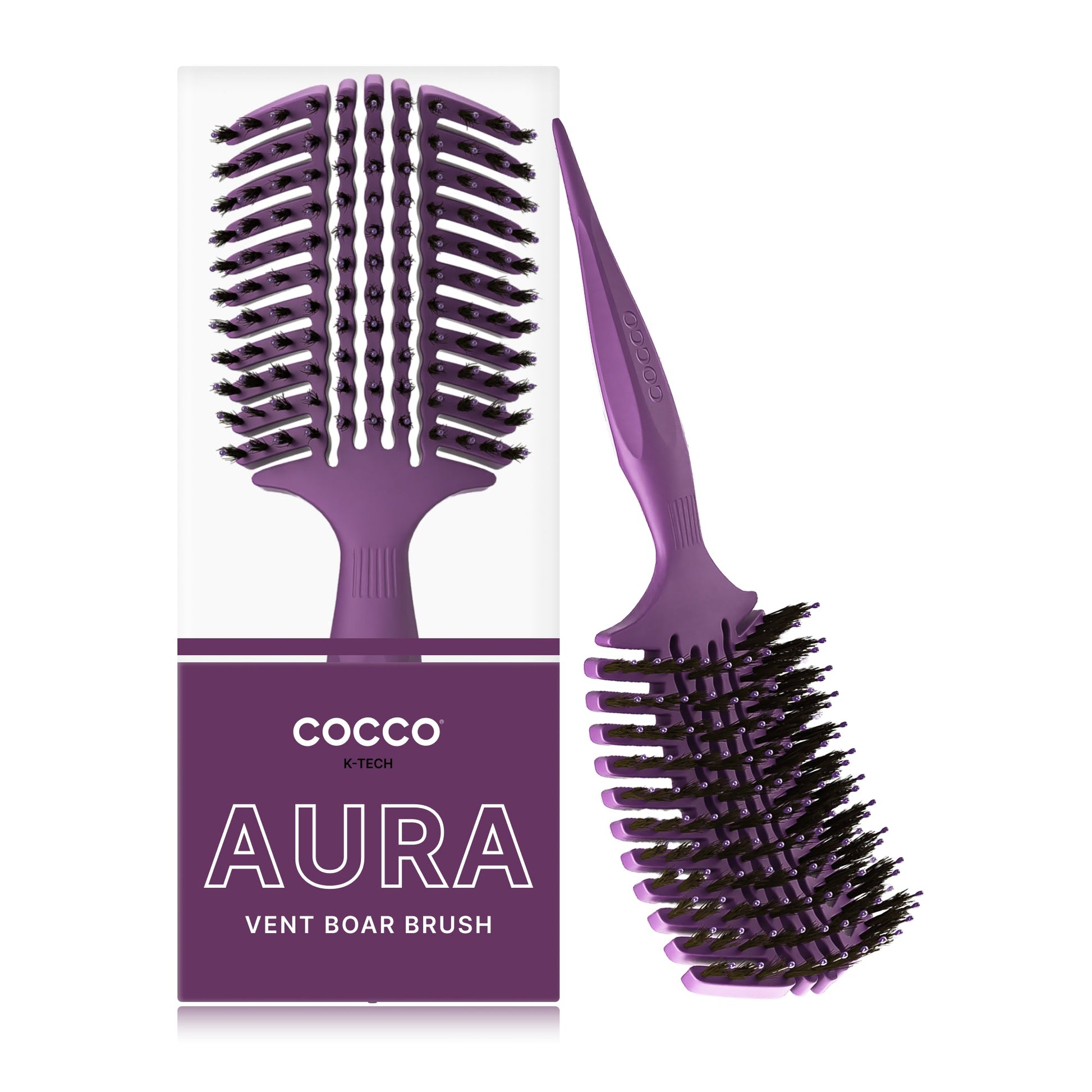 COCCO® Aura Vent Boar Brush (Purple) Cocco Hair Professional