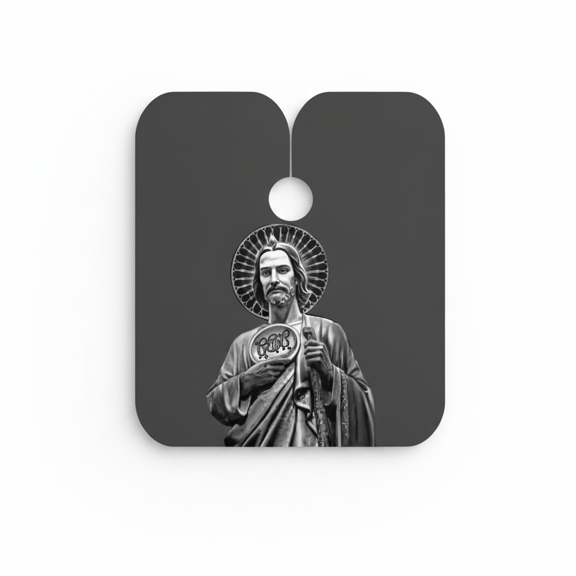 San judas (black) Chapo barber capes .co