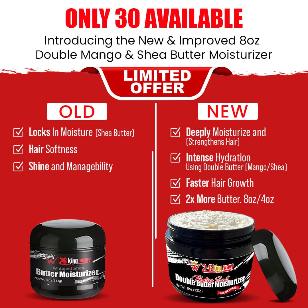 🔥Pre Order 🔥Double Butter Hair Moisturizer for Dry, Coarse Hair 26 King Wavy Merch, LLC