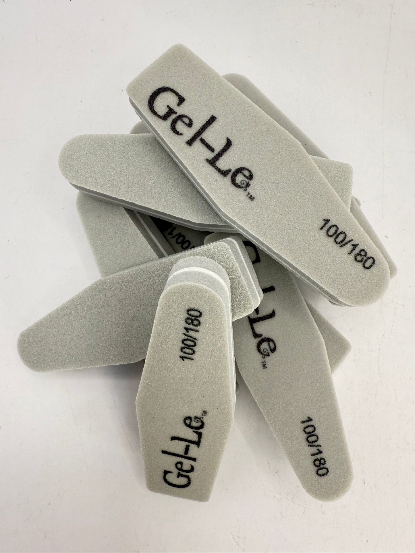 Gel-Le - Mini Taper Sponge buffer - File - Gray (100/180) 20pc