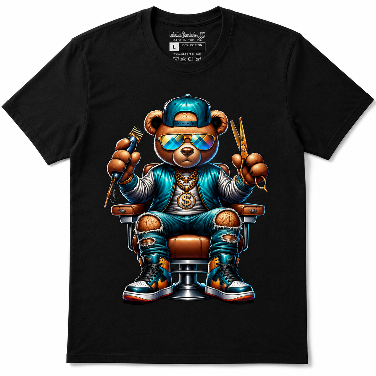 Graffiti Hip Hop Barber Bear Unlimited Boundaries Barber and Beauty Supply