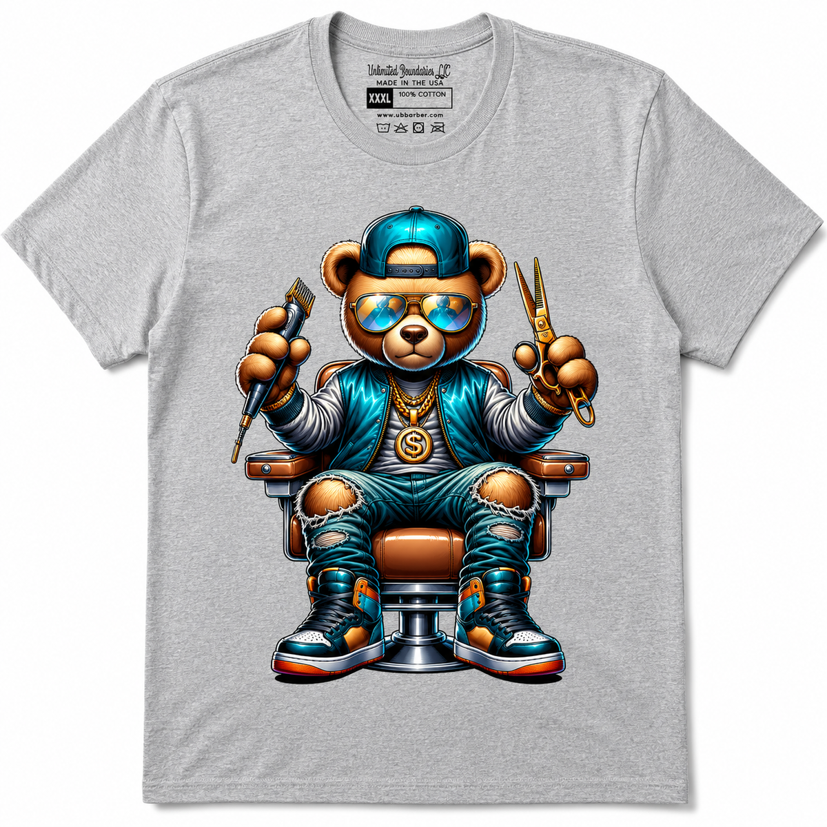 Graffiti Hip Hop Barber Bear Unlimited Boundaries Barber and Beauty Supply