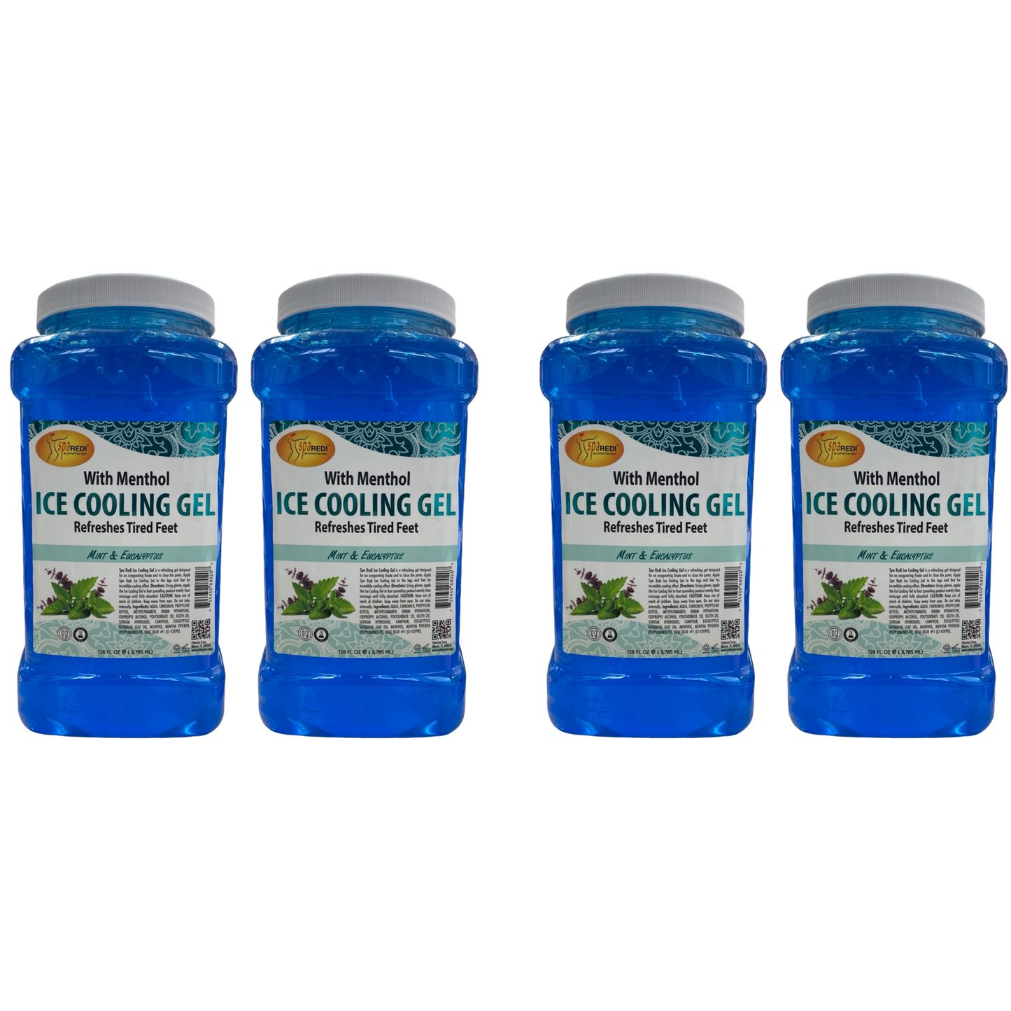 *Case Ice Cooling Gel - (4 x 128oz) Lunali Nail Supply