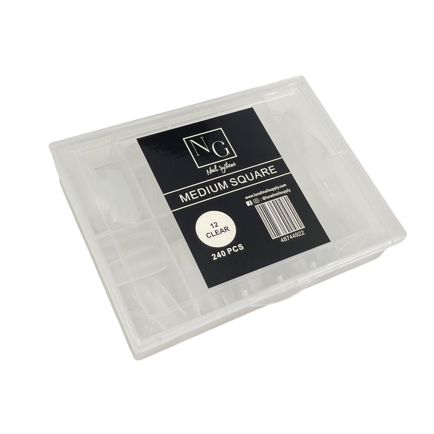 Medium Square | Soft Gel Tips - 240PC Lunali Nail Supply