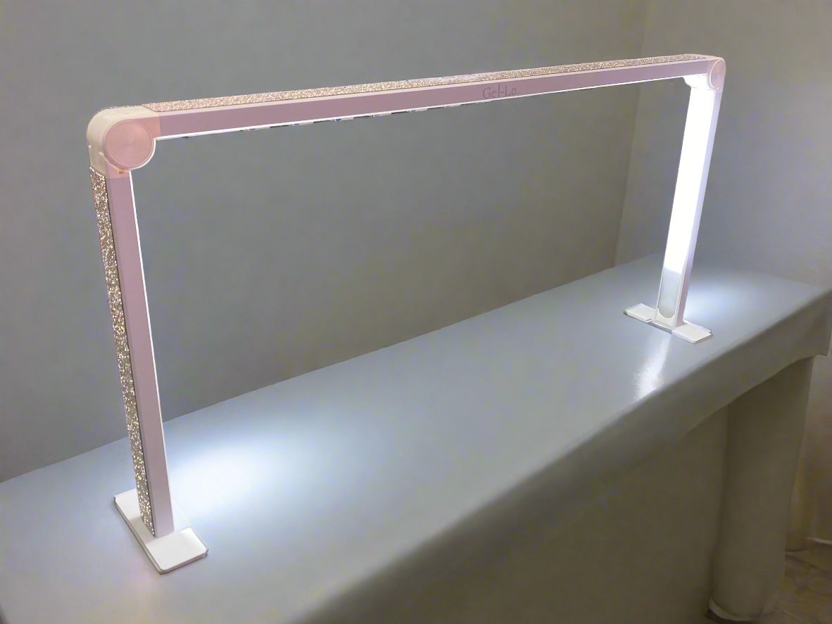 Gel-Le - Square Table Light w/ Rhinestones Queen Nails & Beauty Supplies