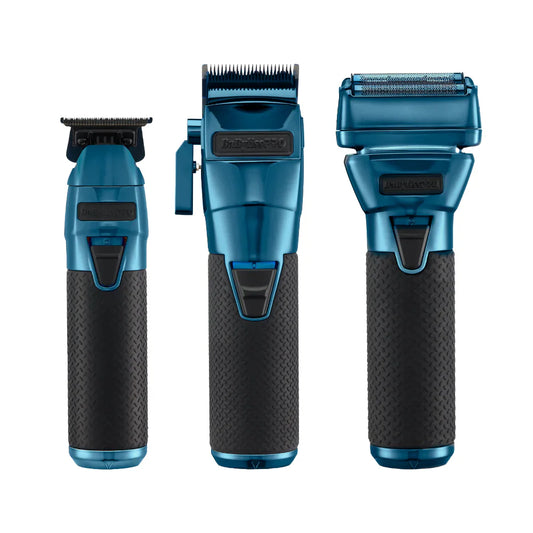 BaBylissPRO FXONE Blue FX Clipper, Trimmer & Shaver combo The Barber Plug