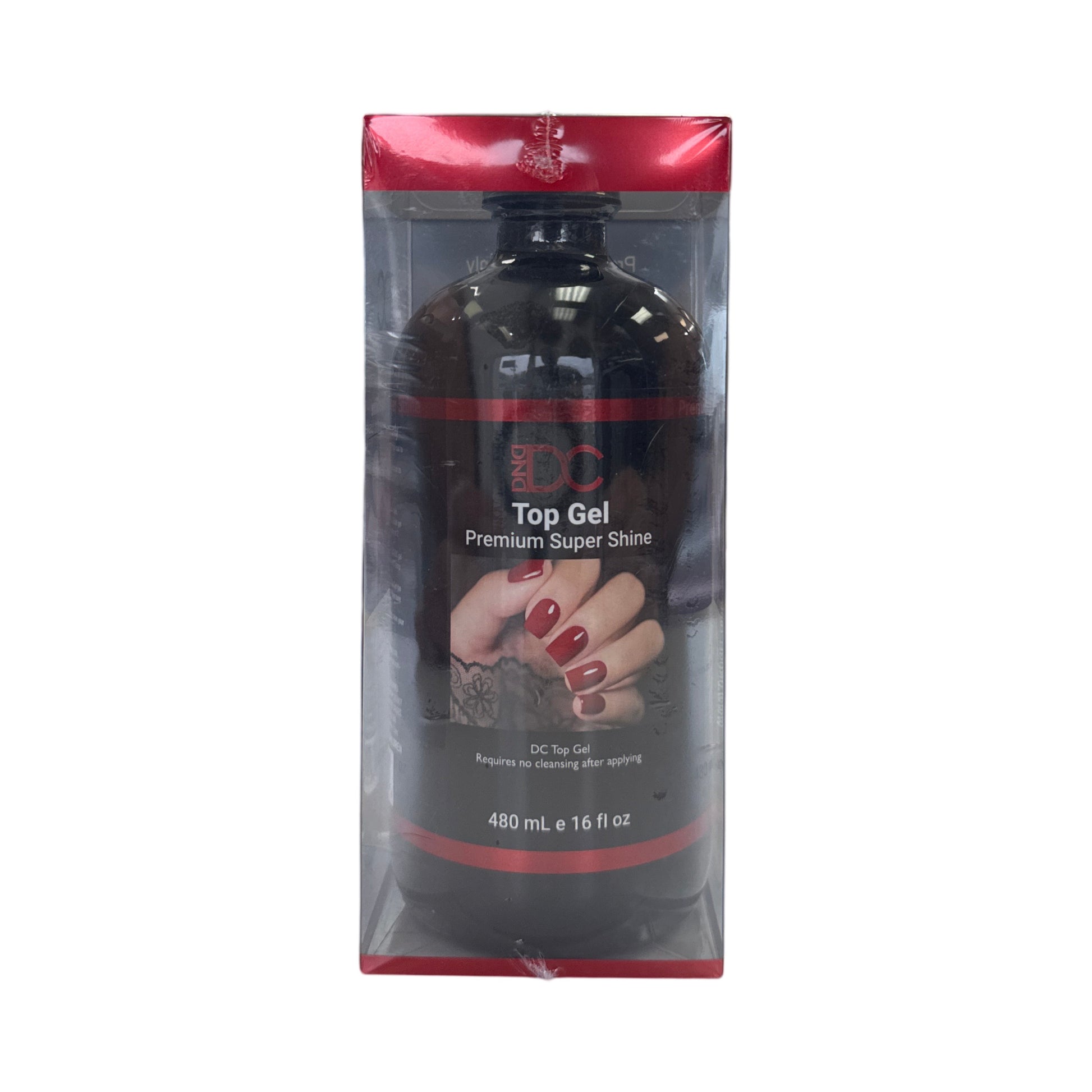 Top Gel No Cleanse - 16oz - DC Lunali Nail Supply