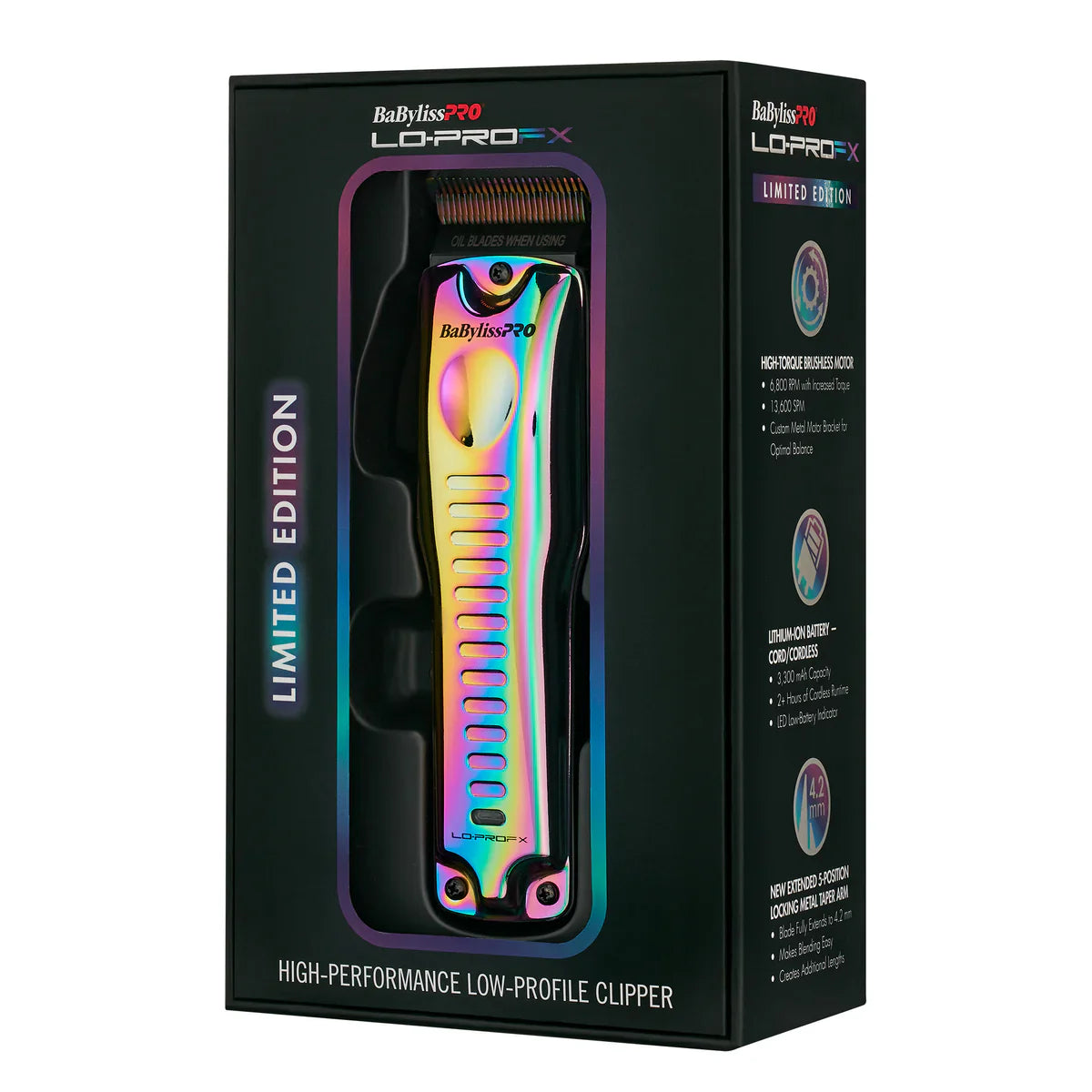 Babyliss Limited Edition Iridescent Lo-PRO FX Clipper FX825RB The Barber Plug