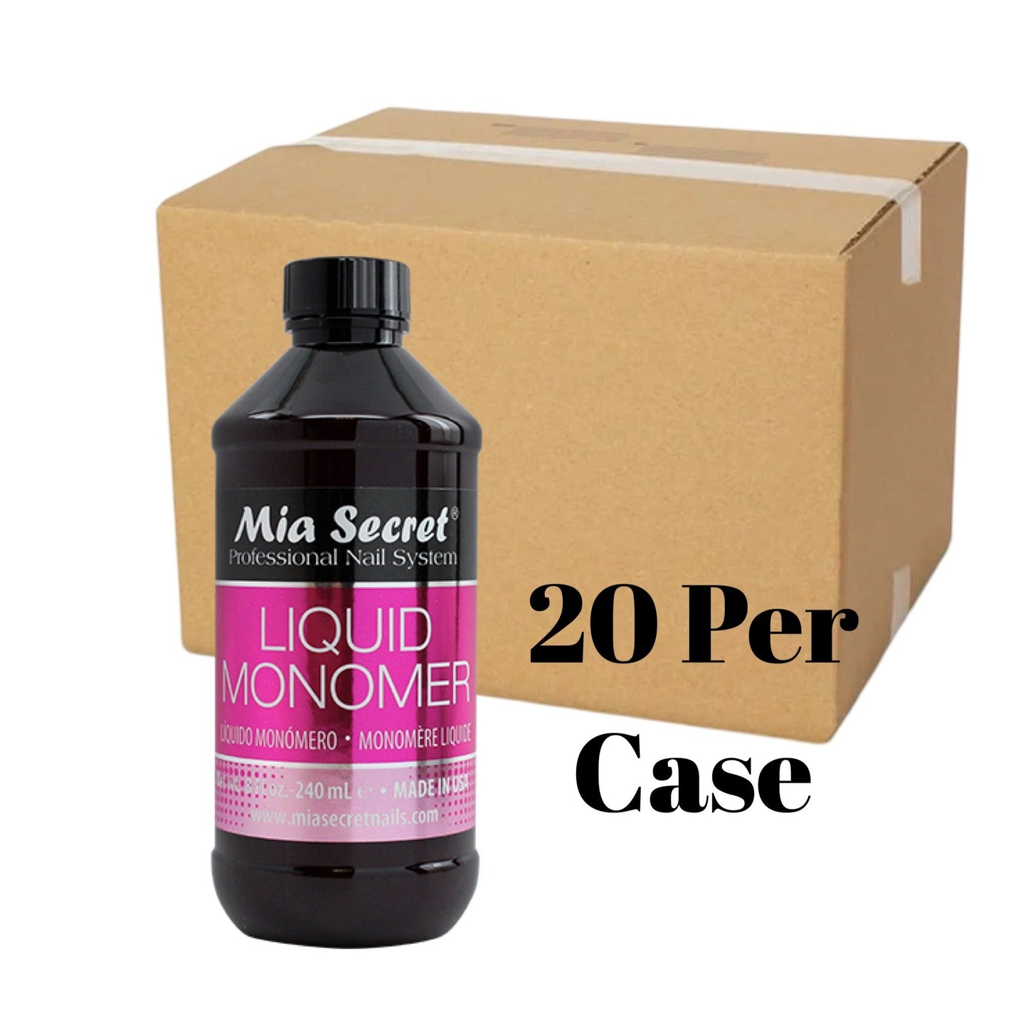 *Case Liquid Monomer 16oz - 20x16oz Lunali Nail Supply