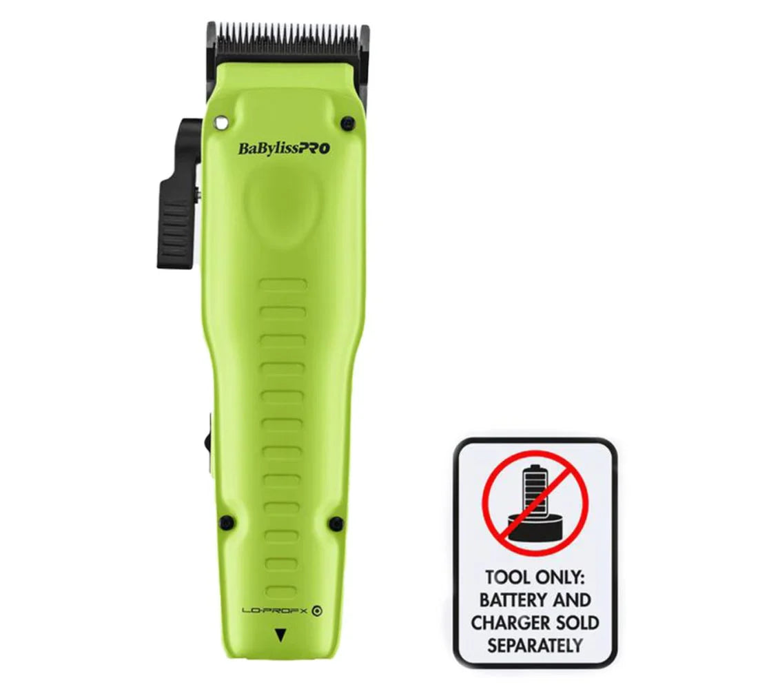 BABYLISSPRO® FXONE LO-PRO FX LIMITED EDITION NEON CLIPPER (FX829NYLT) The Barber Plug