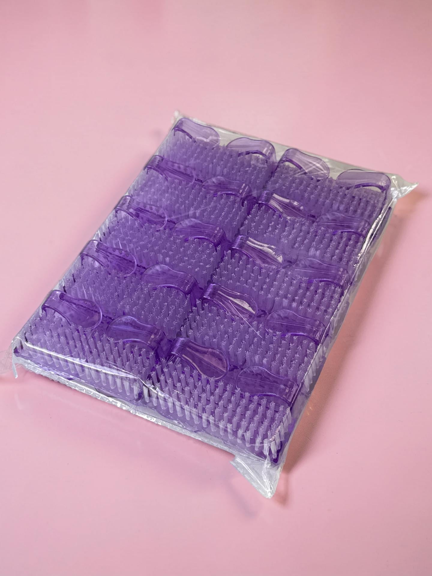 *(20 Pk) Nail Brushes - Blue | Pink | Purple | Green Lunali Nail Supply