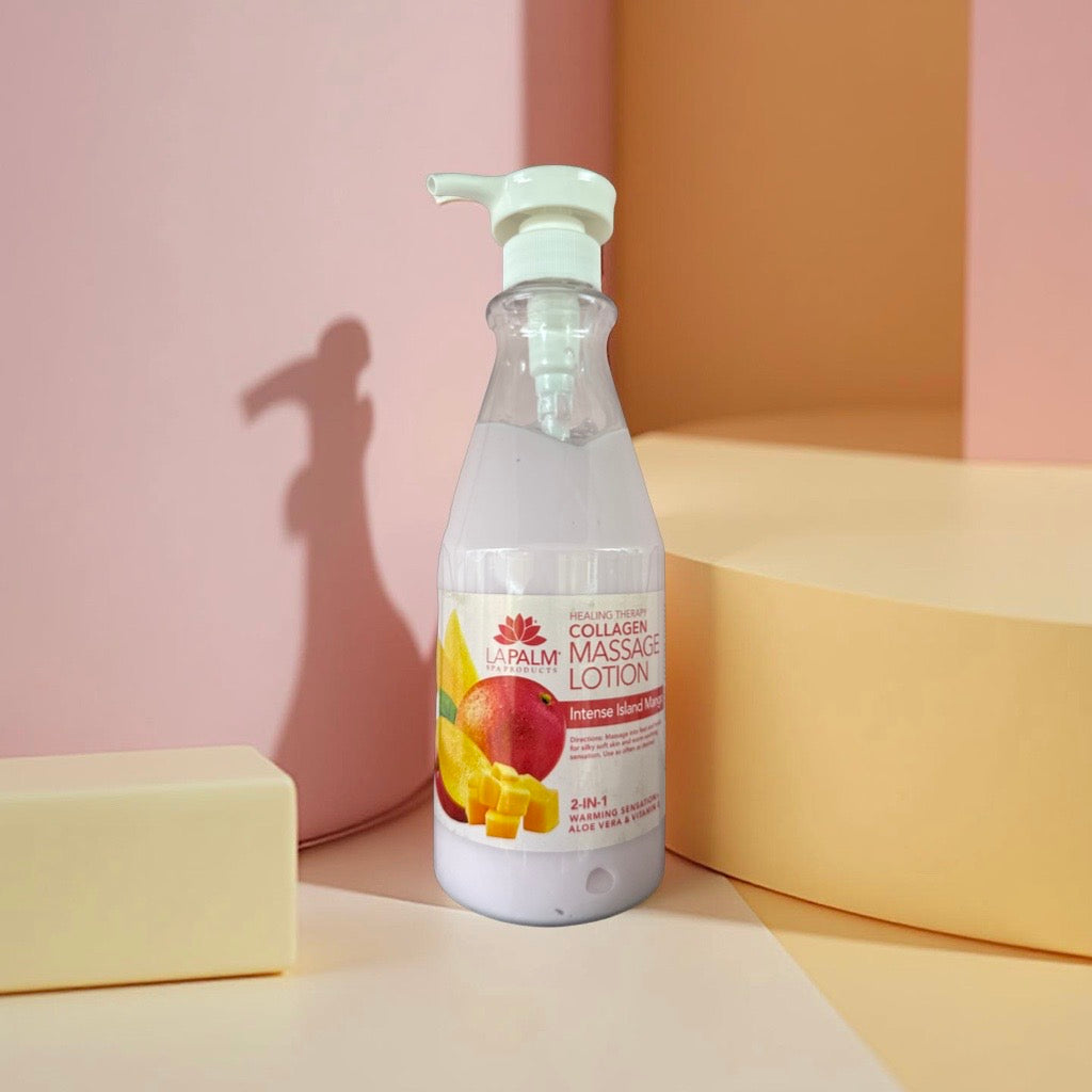 Massage Lotion 24oz - w/Pump - Intense Island Mango Lunali Nail Supply