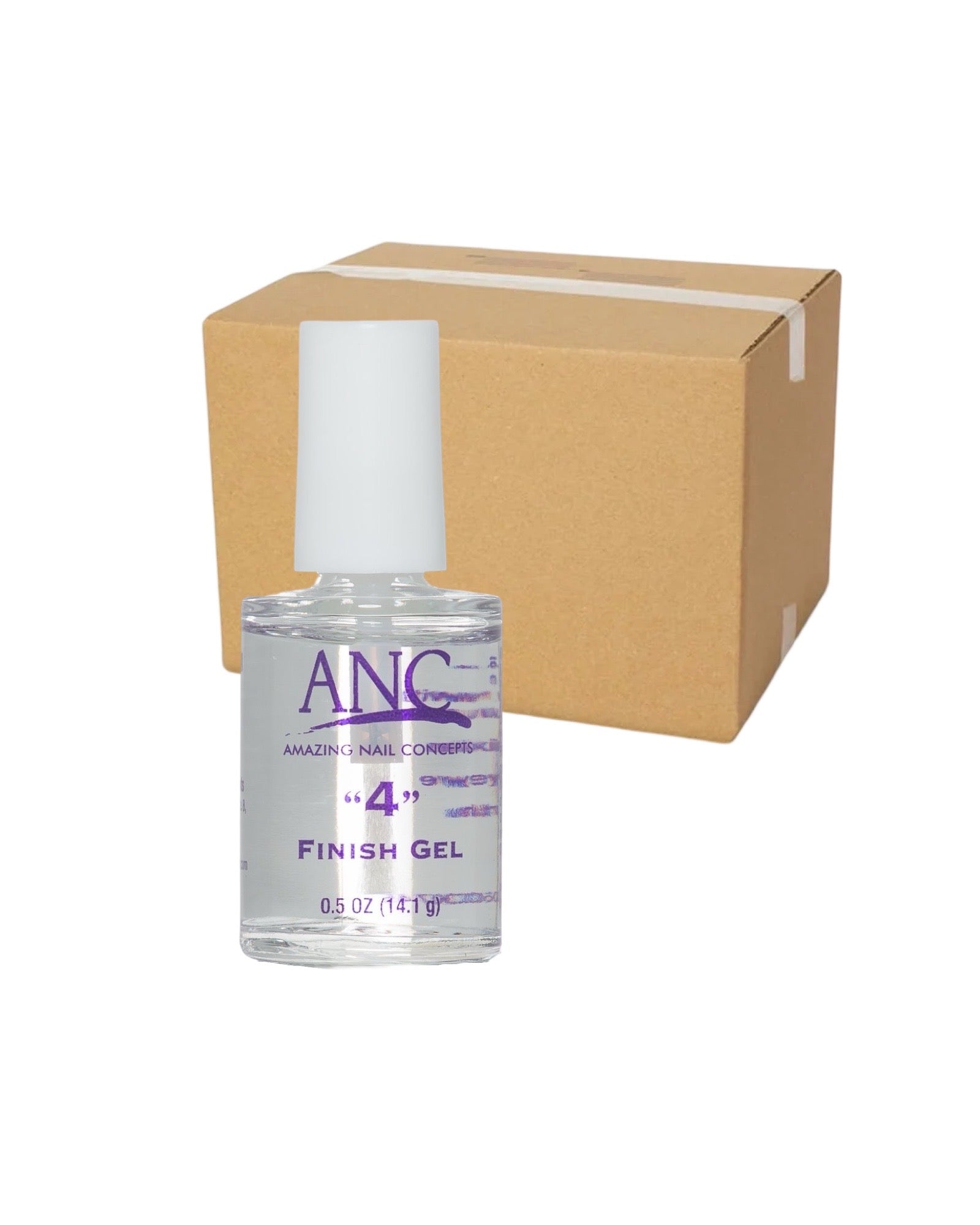 *Box 6pc ANC #4 Finish Gel -0.5oz Lunali Nail Supply